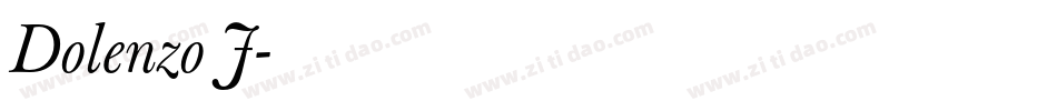 Dolenzo J字体转换